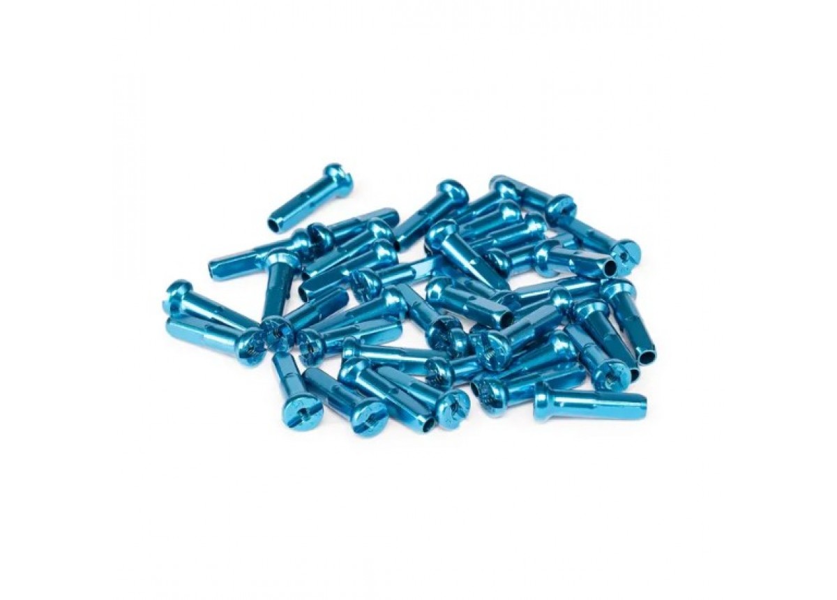 Old School BMX Aluminum Spoke Nipples 14G/16mm 40pcs Pack - Blue Old School BMX Aluminum Spoke Nipples 14G/16mm 40pcs Pack - Blue