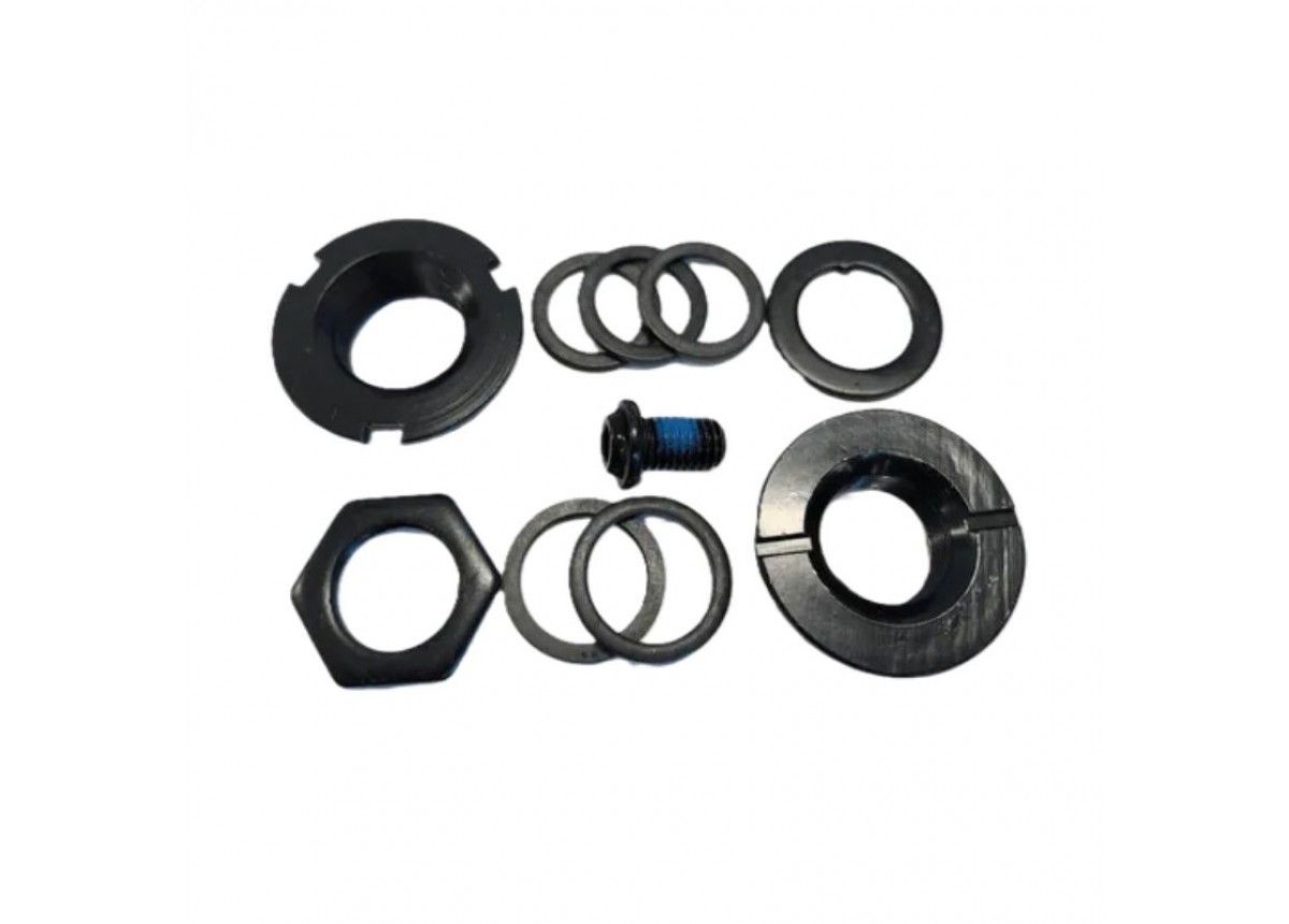 Old School BMX 3 Piece Crankset 175mm with USA BB Set - Black Old School BMX 3 Piece Crankset 175mm with USA BB Set - Black