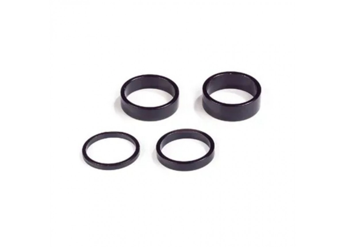 Old School BMX 1" Alloy Head Spacer Set (2, 5, 8, & 10mm) - Black Old School BMX 1" Alloy Head Spacer Set (2, 5, 8, & 10mm) - Black