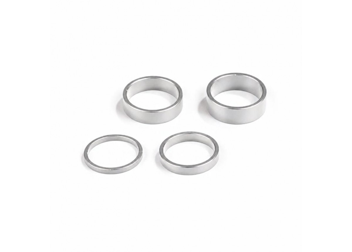Old School BMX 1" Alloy Head Spacer Set (2, 5, 8, & 10mm) - Silver Old School BMX 1" Alloy Head Spacer Set (2, 5, 8, & 10mm) - Silver