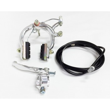 Old School Bmx Silver Mx 890 Front With Tech 3 Lever And Cable By Dia Compe