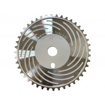Old School BMX 44T Turbo Disc Front Sprocket White by Skyway